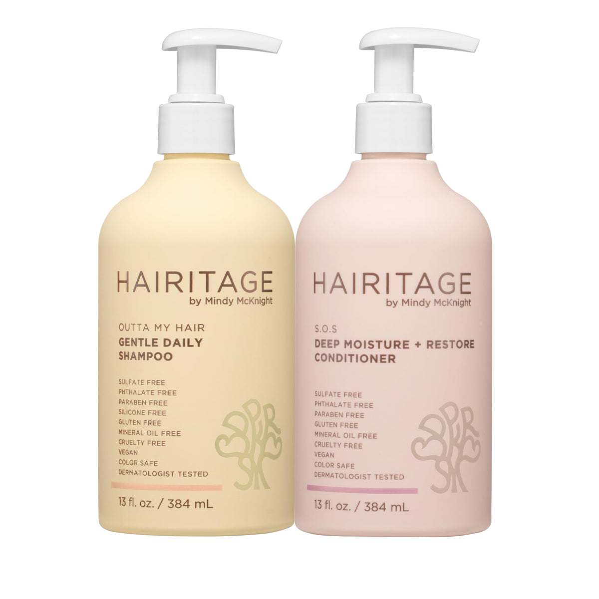 Hairitage front packaging showing clean design and product benefits