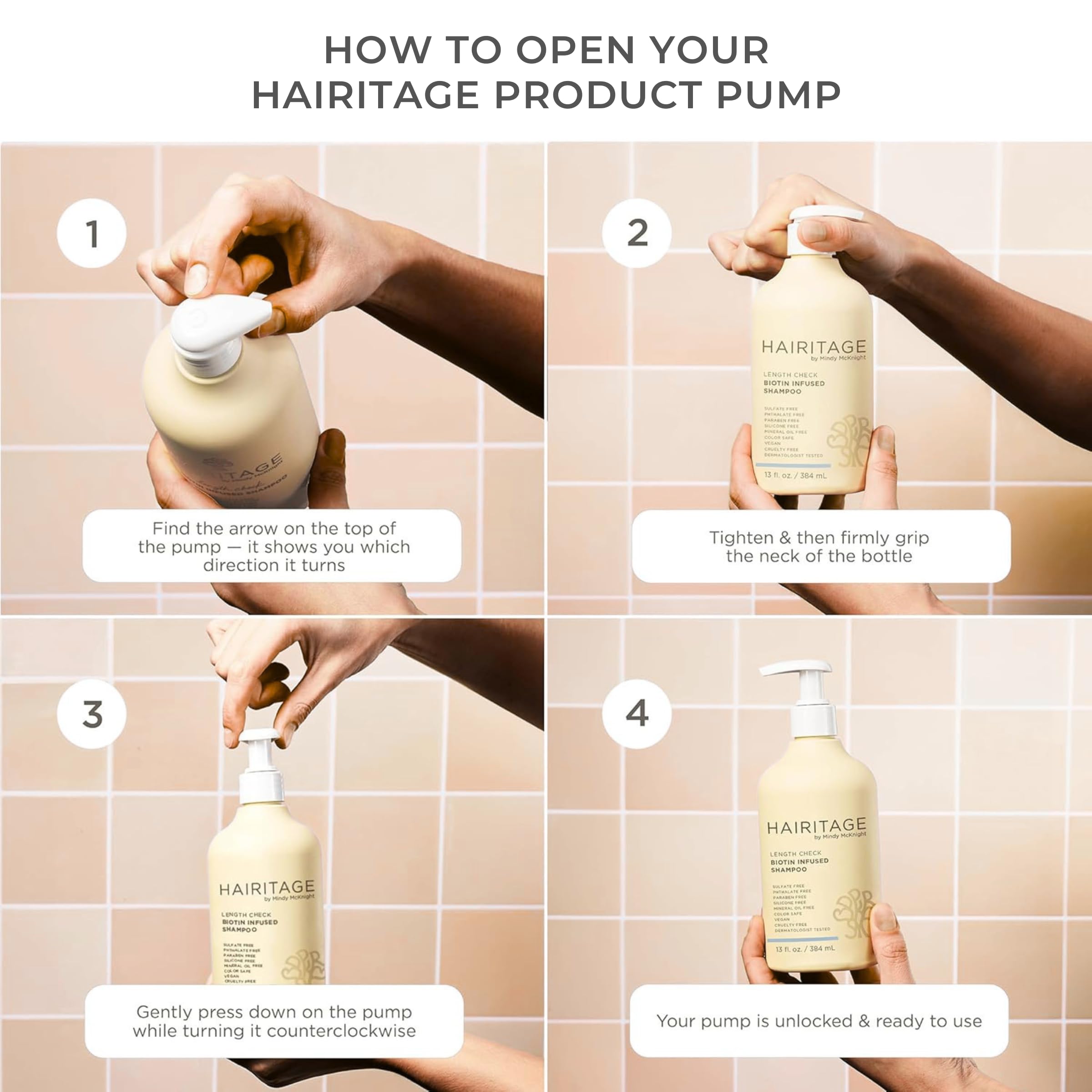 Hairitage size comparison in hand showing convenient 13oz scale