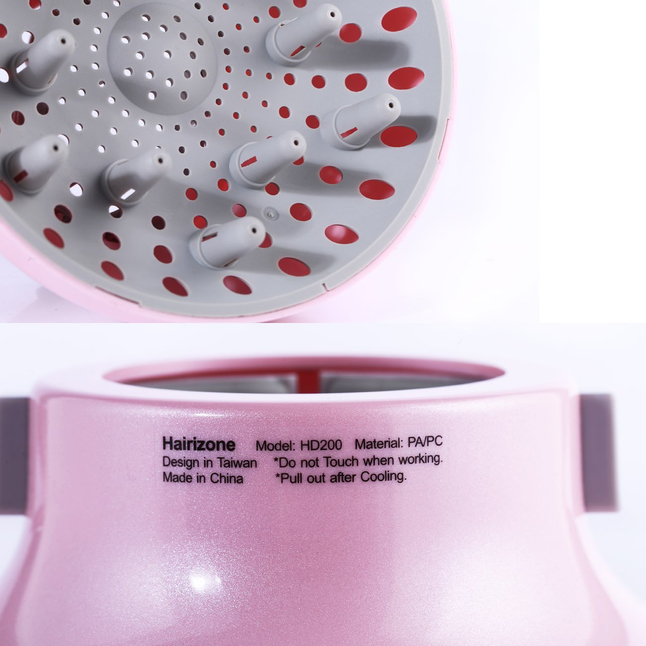 Hairizone diffuser staged in bathroom lifestyle setting inspiring routine-ready benefit