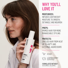 Hairstory Primer on strand texture reveals smoothness and reduced frizz