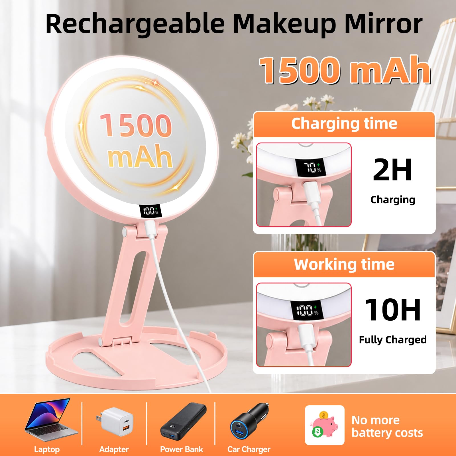 HAISSKY label and touch controls displaying adjustable brightness and modes