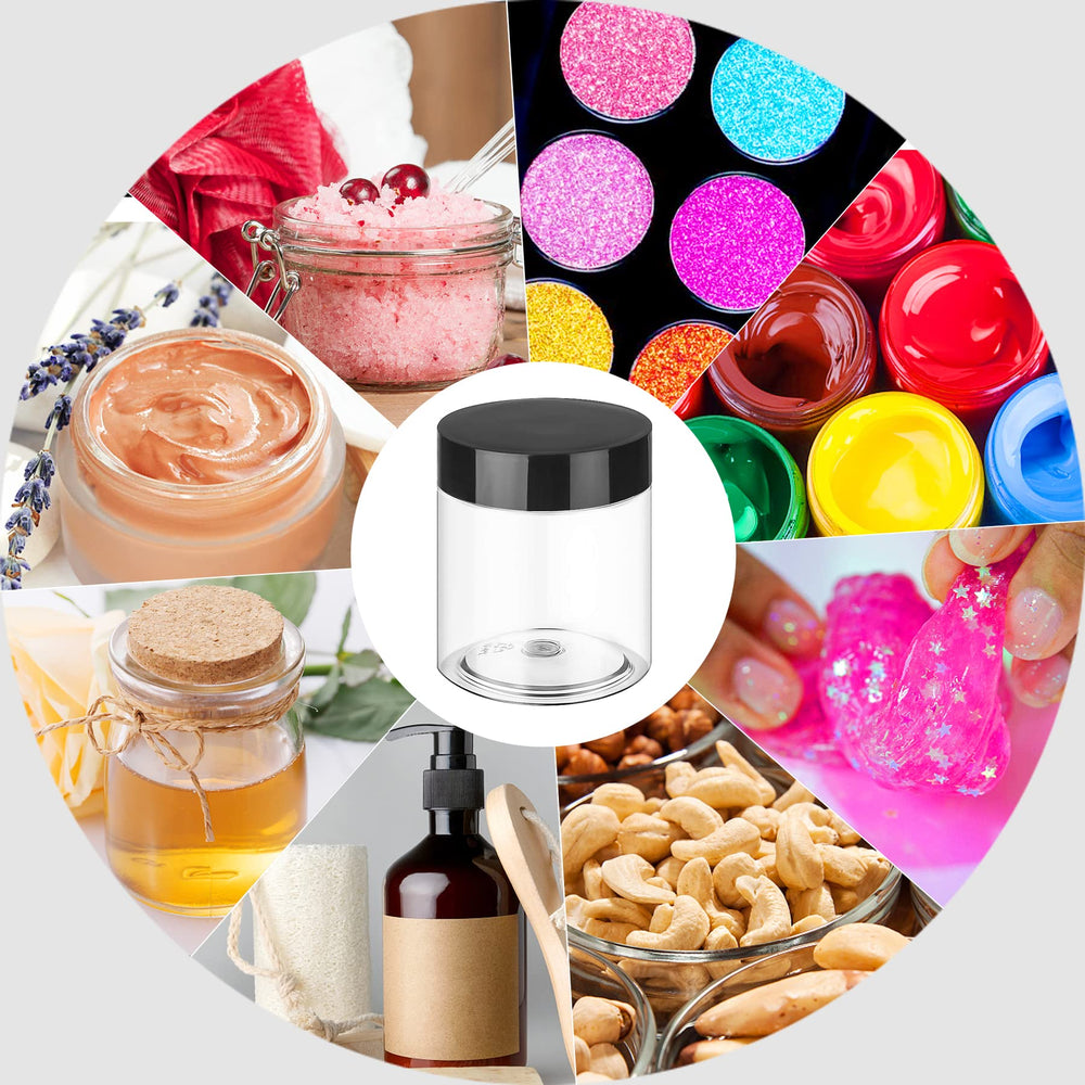 Hajoyful jar filled with body butter texture visible, ideal for cosmetics