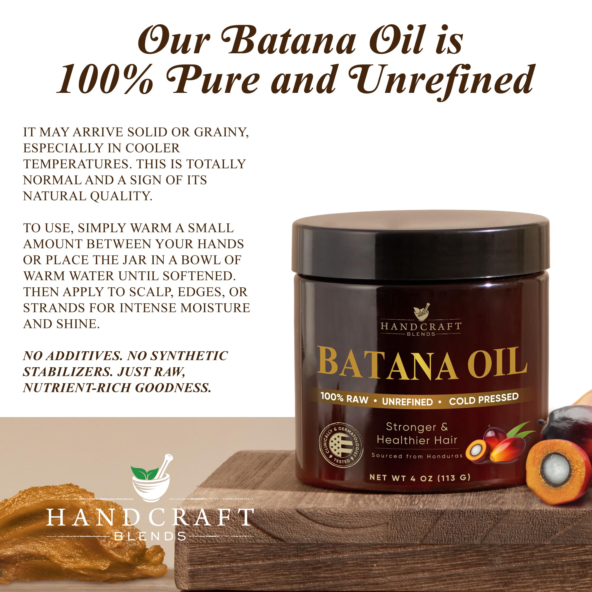 Applying Handcraft Blends batana oil to scalp to boost moisture and softness