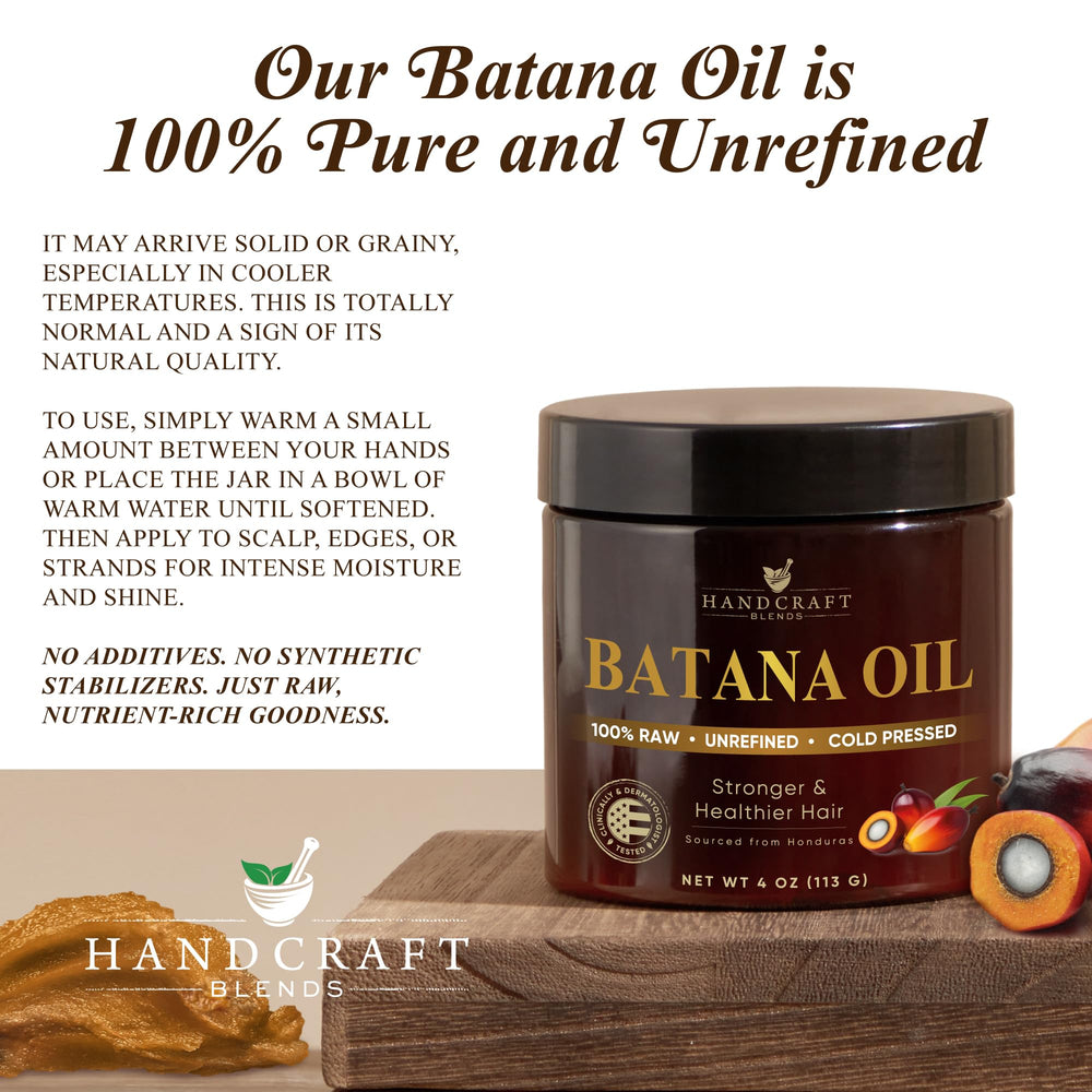 Applying Handcraft Blends batana oil to scalp to boost moisture and softness