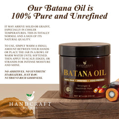 Applying Handcraft Blends batana oil to scalp to boost moisture and softness