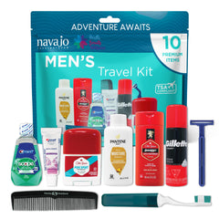 Handy Solutions front pack shot showing clear bag and contents for easy travel