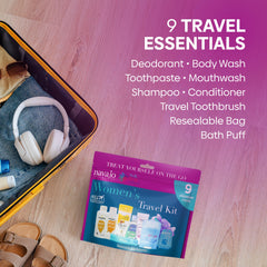 Handy Solutions toothbrush and Crest mouthwash set for fresh breath on the go