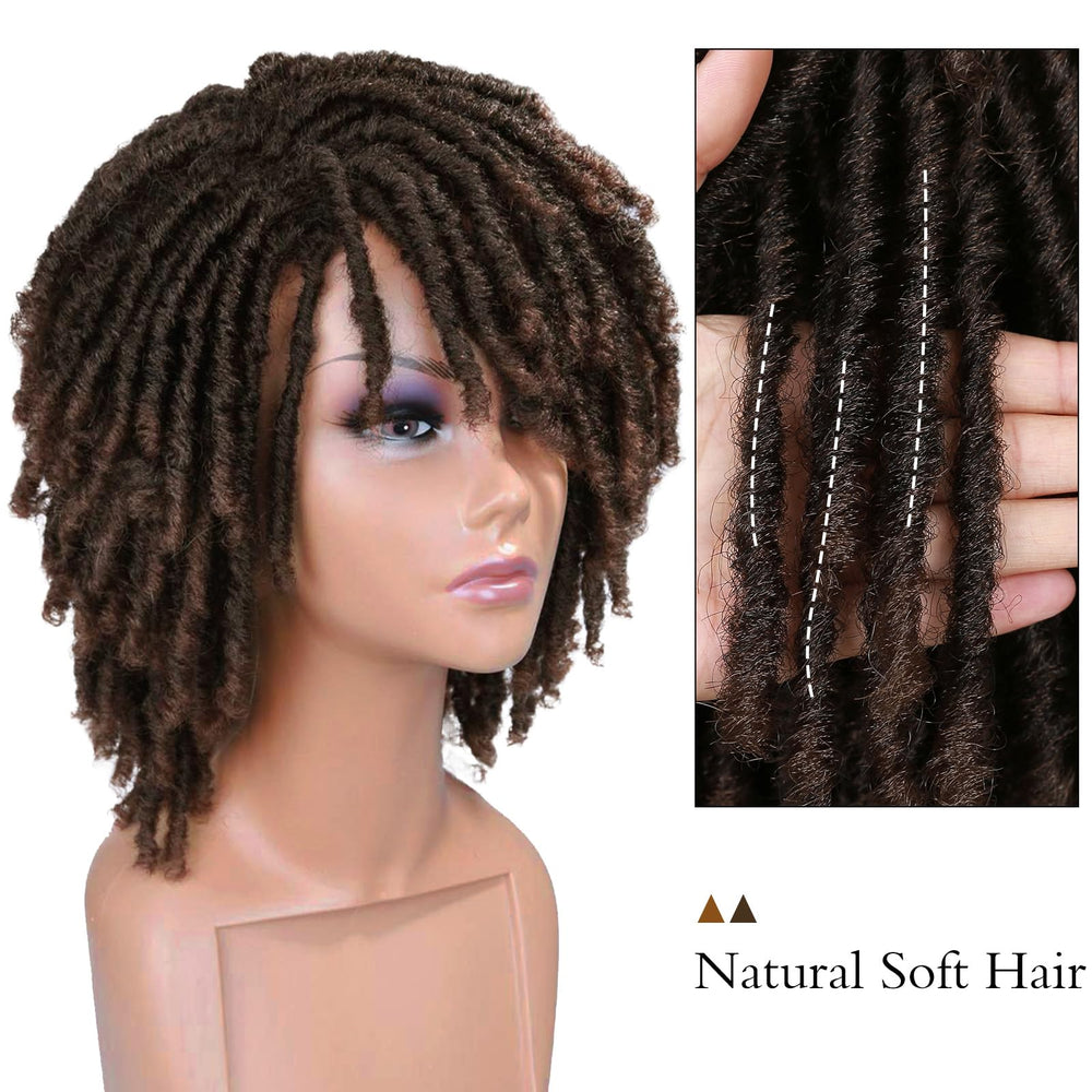 HANNE close-up of dreadlock fiber texture offering soft realistic feel