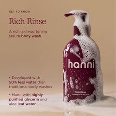 HANNI pump close-up demonstrating controlled dispensing and convenience