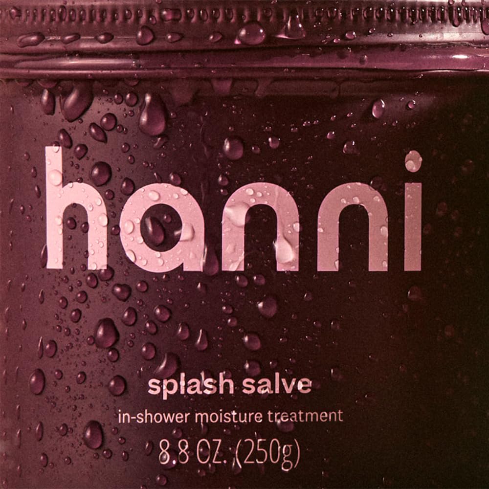 HANNI Splash Salve open balm top view highlighting smooth balm surface