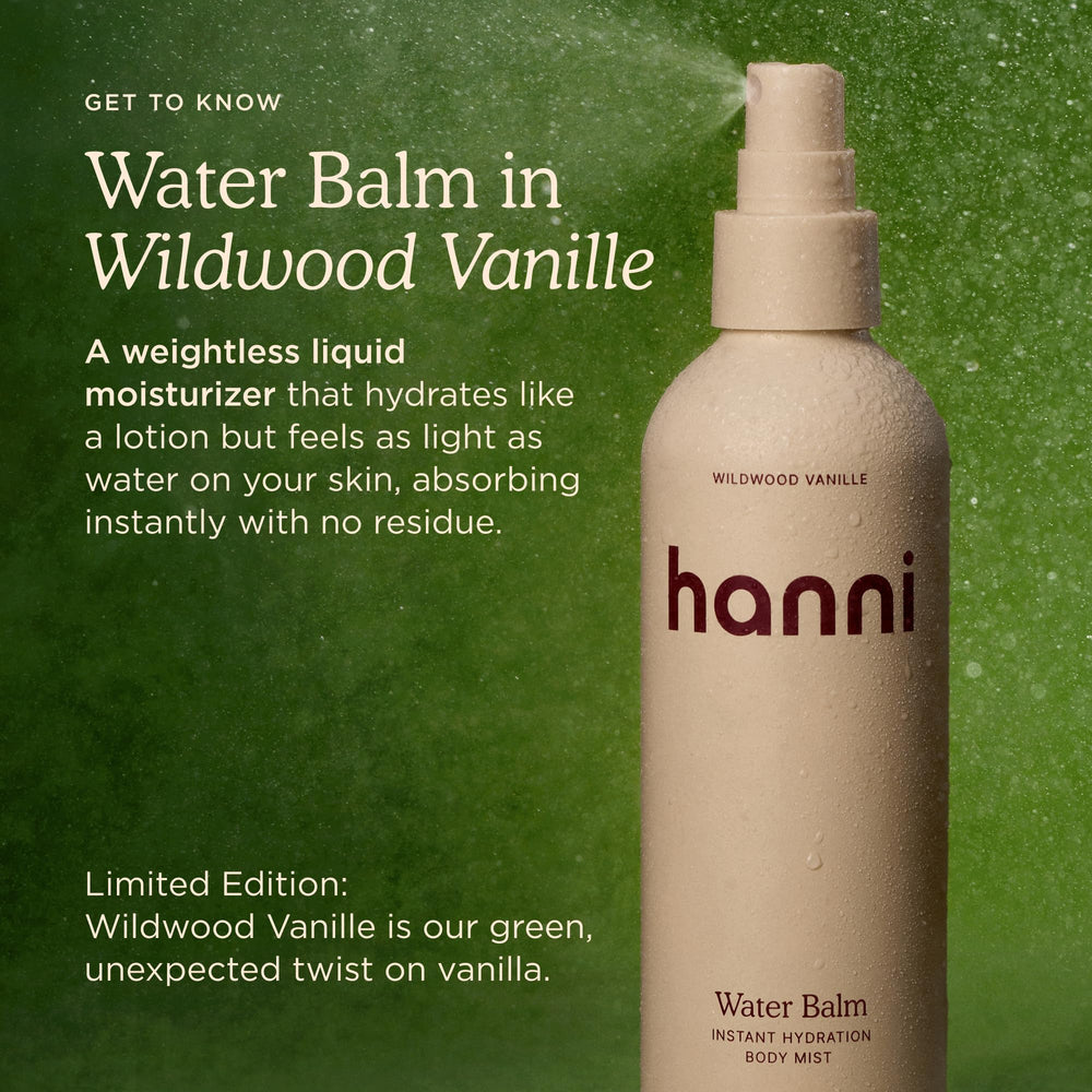 HANNI texture applied on arm illustrating lightweight absorption and non-greasy feel