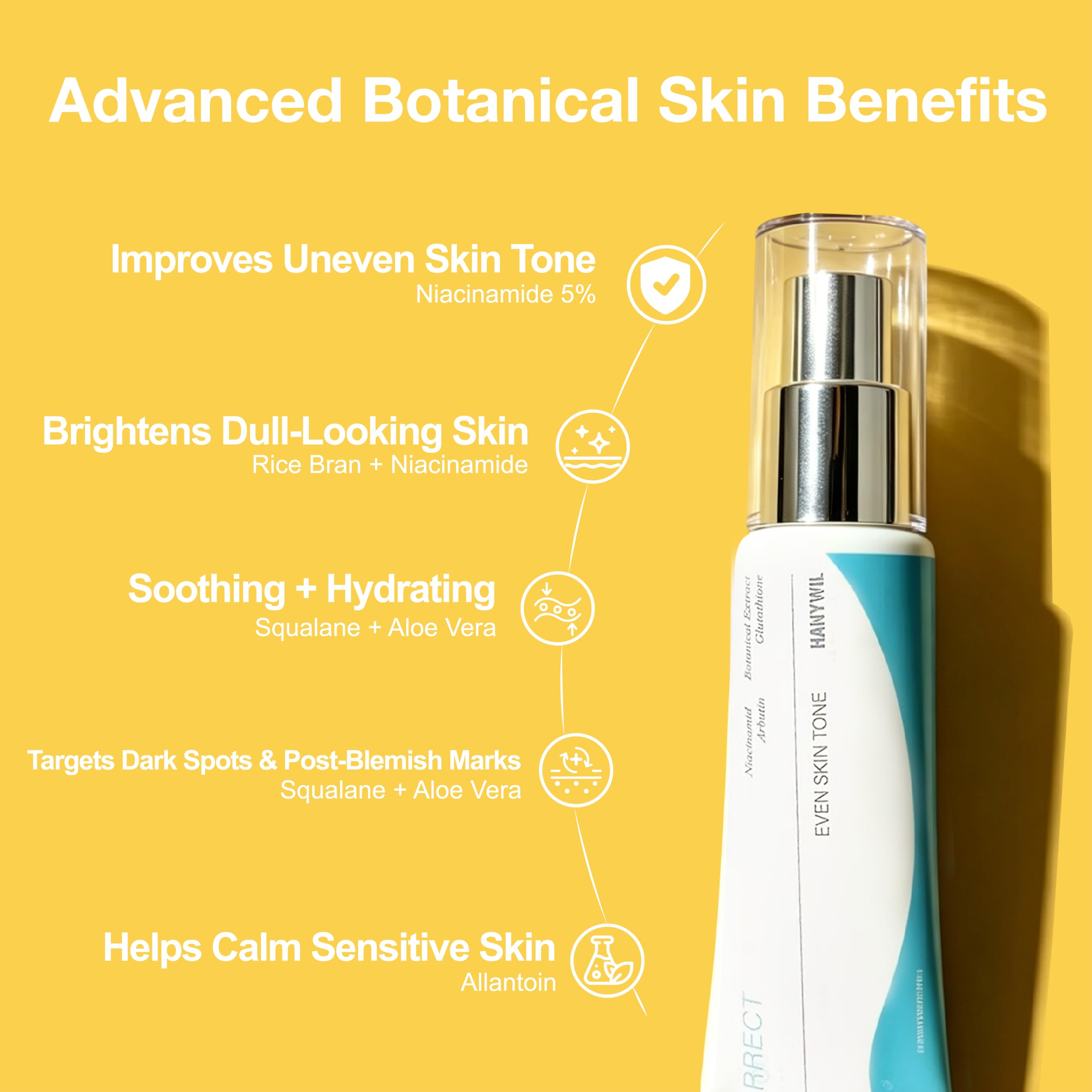 HANYWIL dispensing cream from jar demonstrating easy application benefit