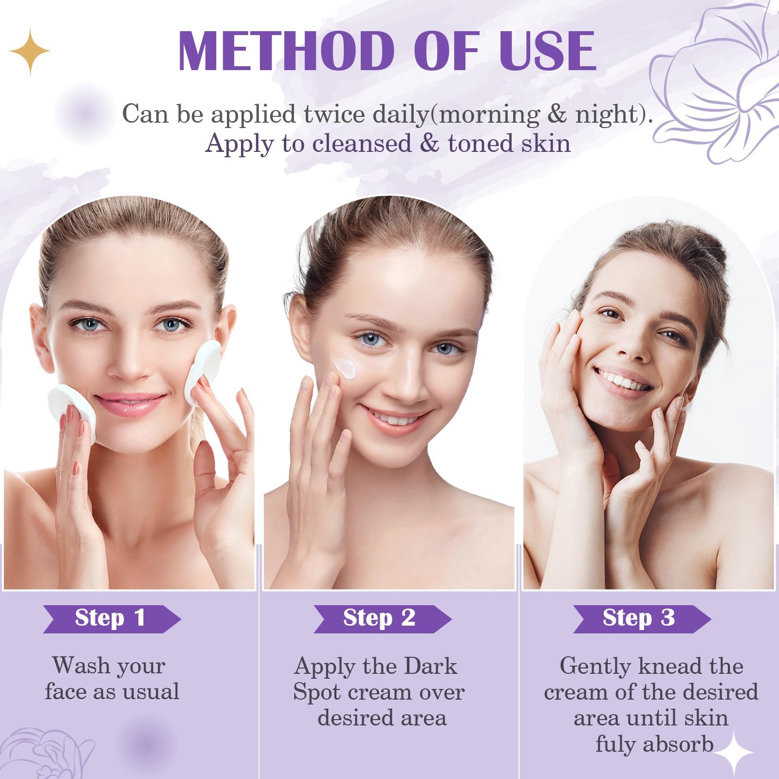 HANYWIL applying serum to chest demonstrating body hyperpigmentation use