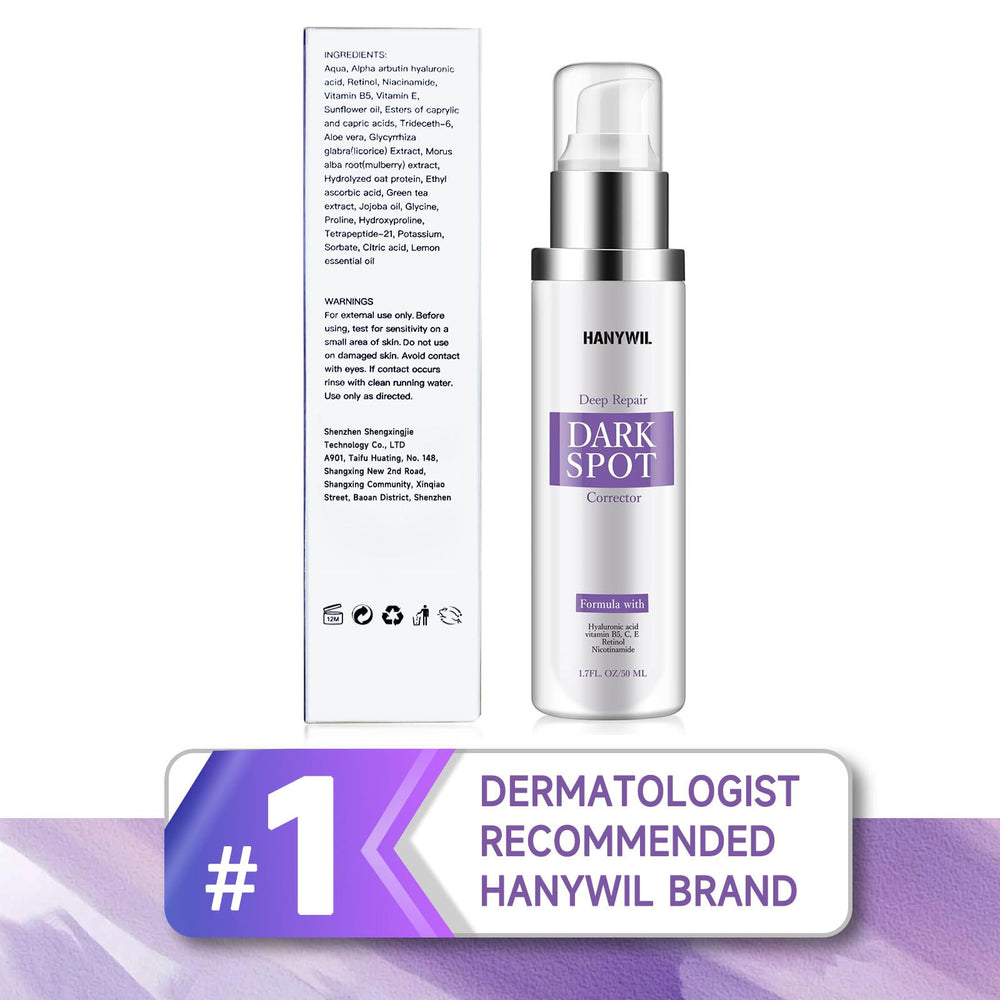 HANYWIL serum texture on skin demonstrating fast-absorbing hydration