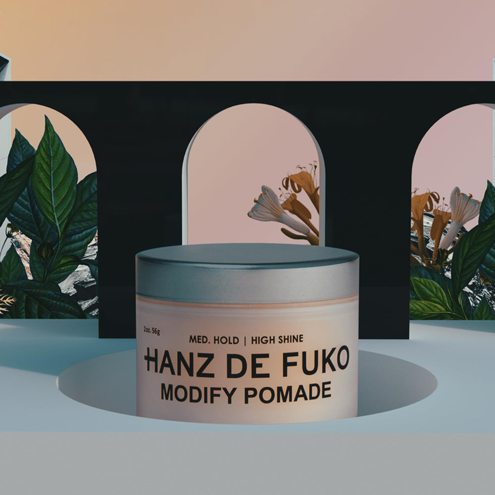 Close-up shea butter and botanicals used in Hanz de Fuko for hair conditioning