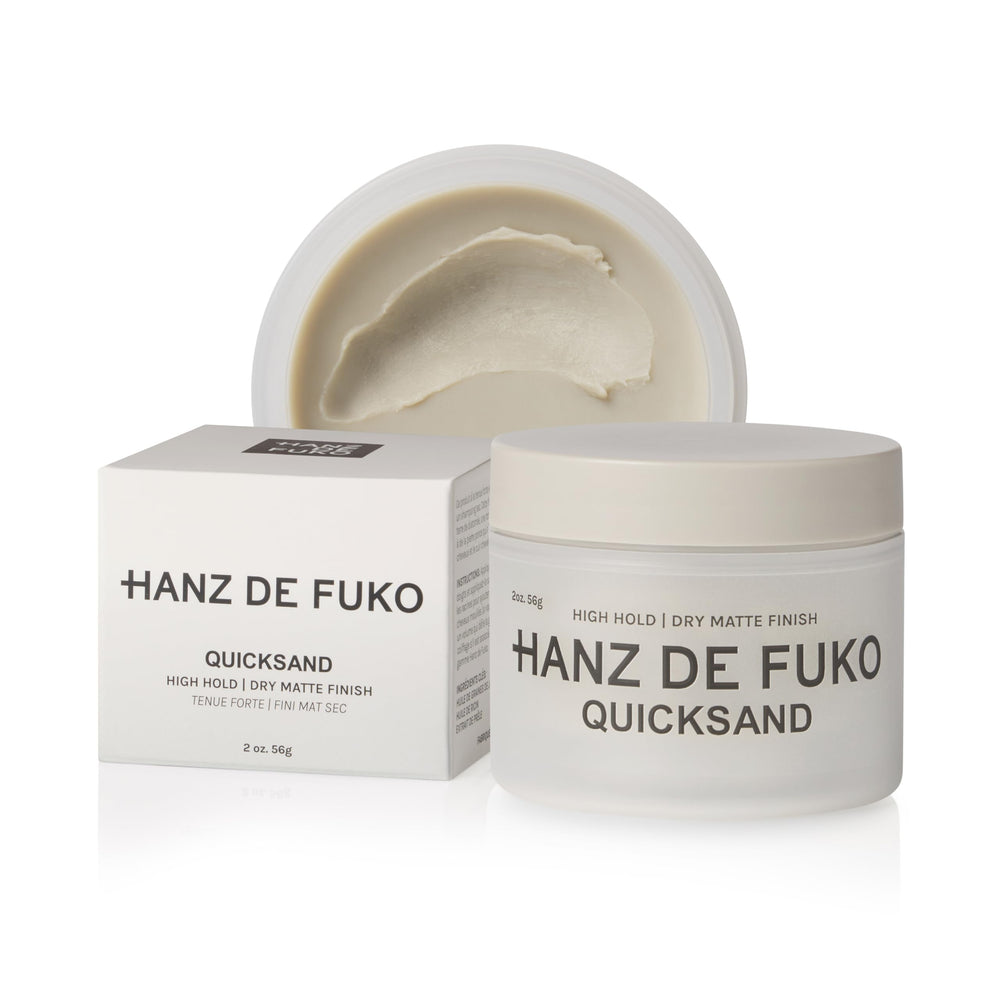 Hanz de Fuko front jar showing compact travel-friendly styling product