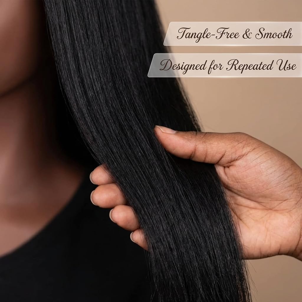 HAPOWELL close-up of hair texture highlighting natural feel and styling control