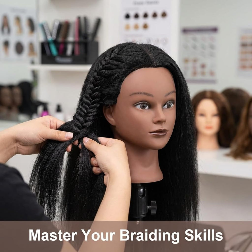 HAPOWELL side profile styled braid demonstrating braiding practice benefit