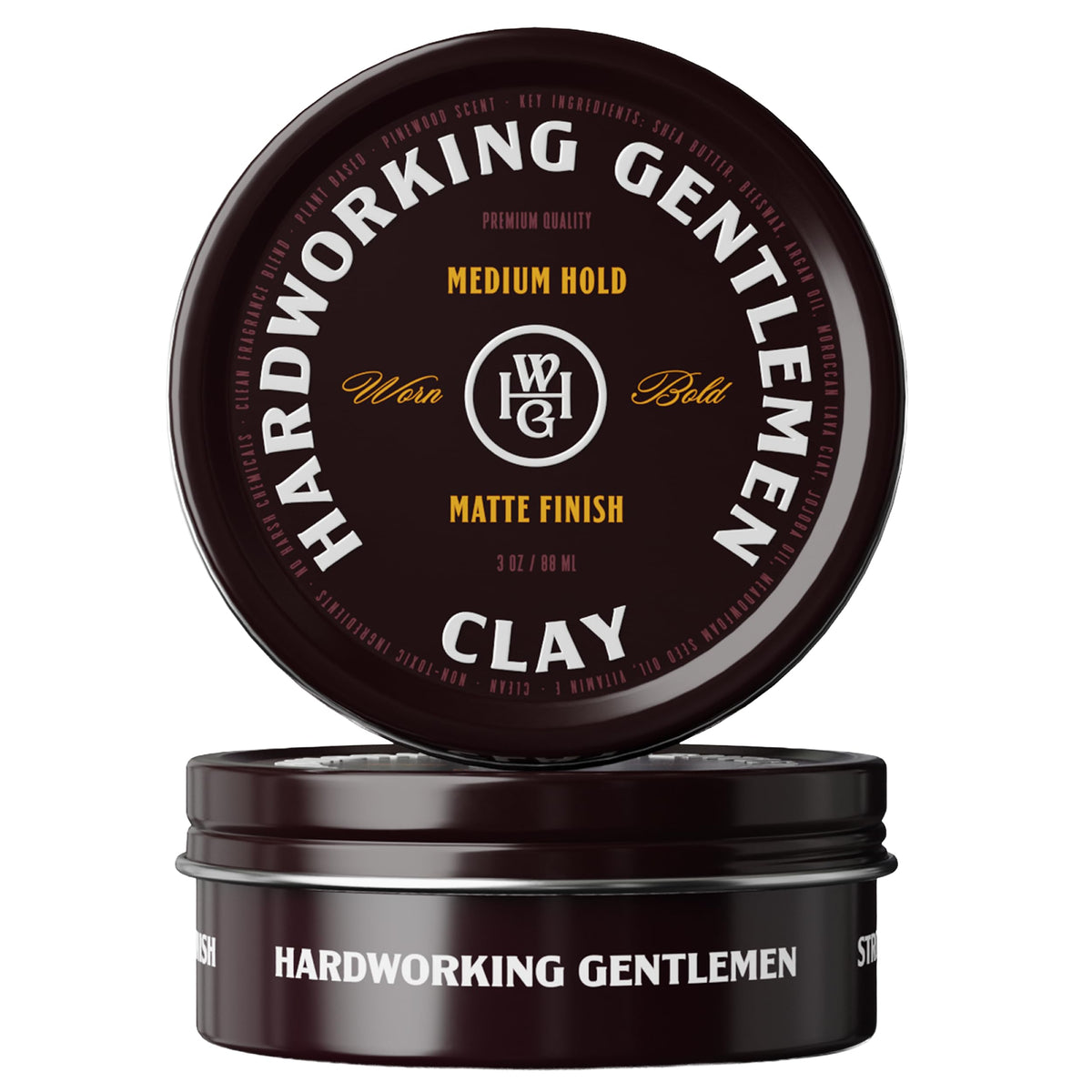 Hardworking Gentlemen front tin showing product branding and compact size