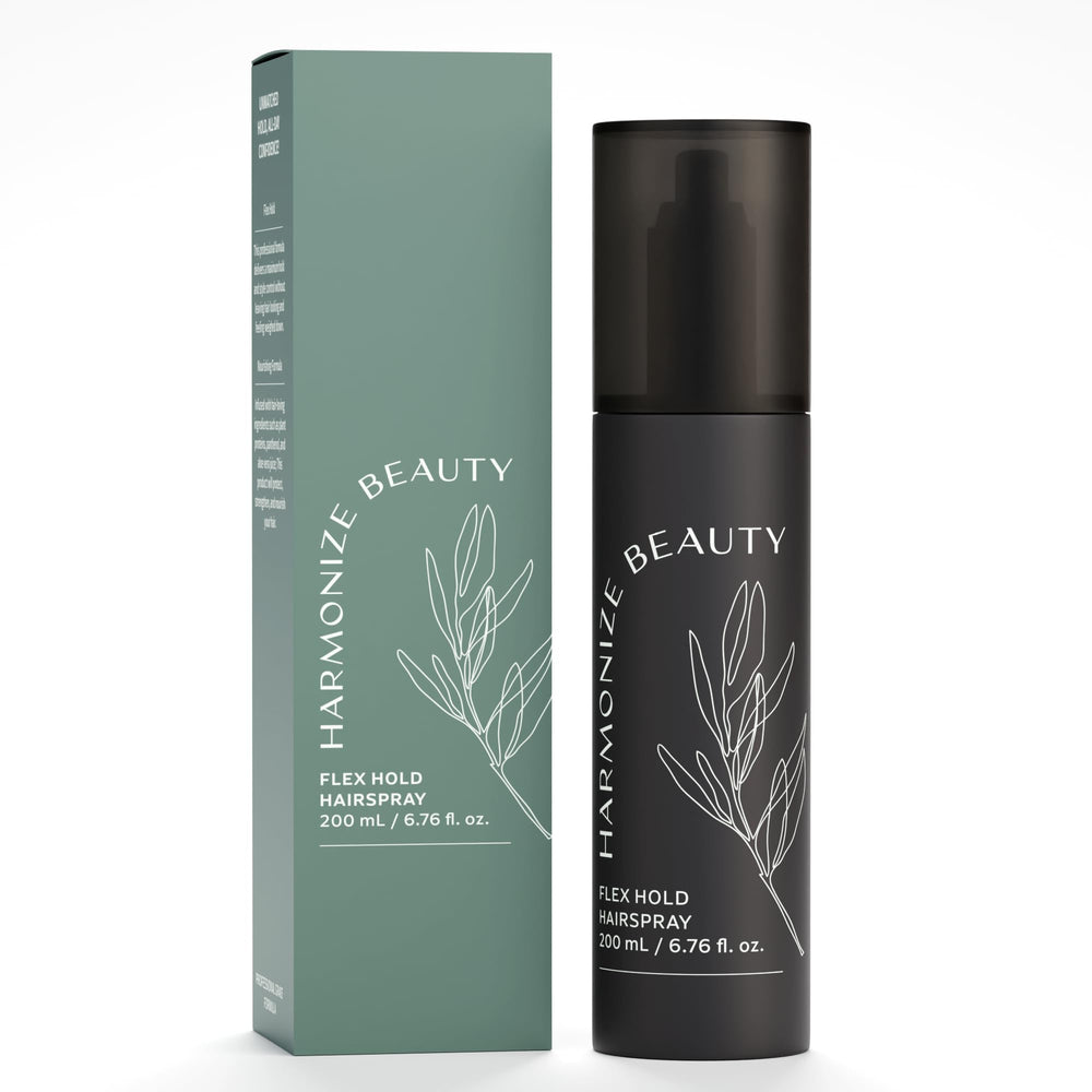 Harmonize Beauty front packaging showing bottle and label benefits