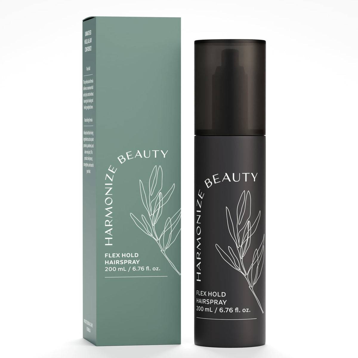Harmonize Beauty front packaging showing bottle and label benefits