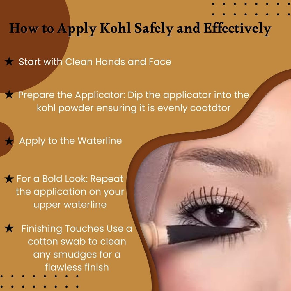 HARRAZ Kemet being applied with a brush delivering precise eyeliner control