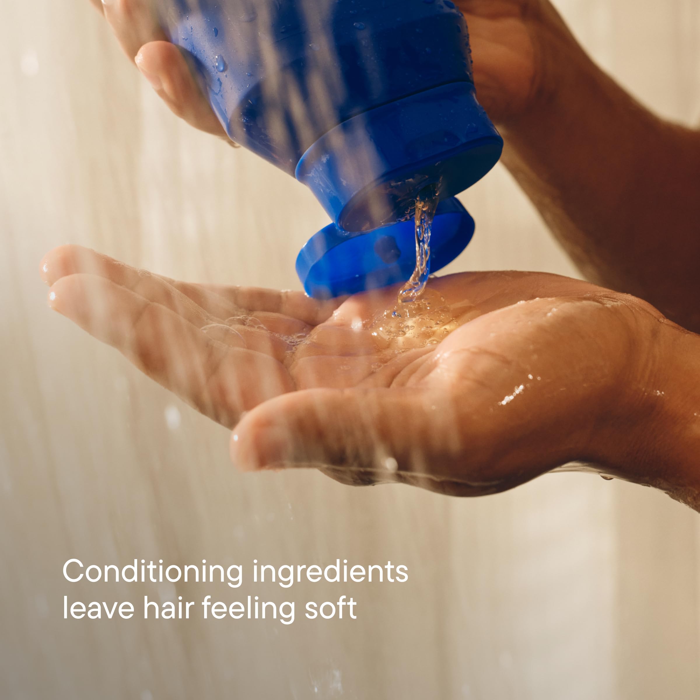 Harry's lather on hand demonstrating rich foam and effective cleansing