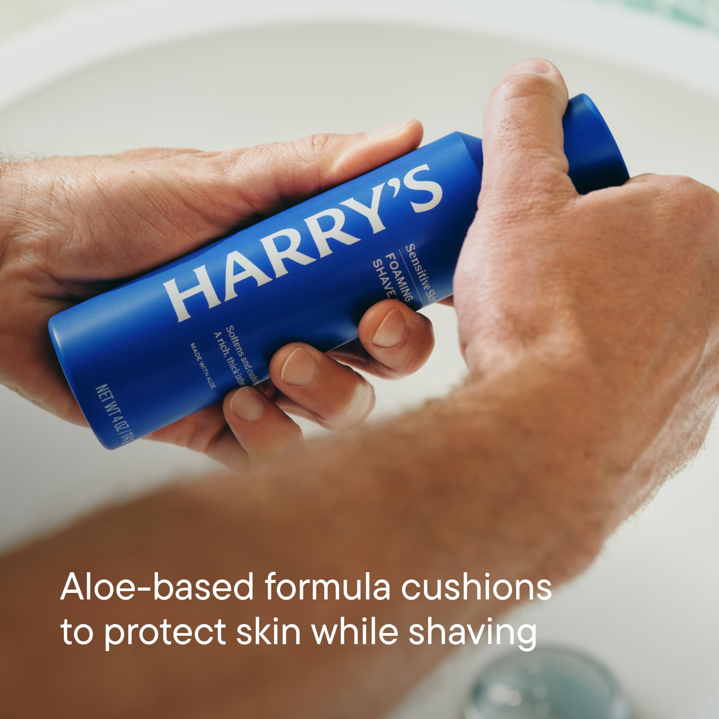 Harry's blade edge macro detail showing sharpness and consistent shave benefit