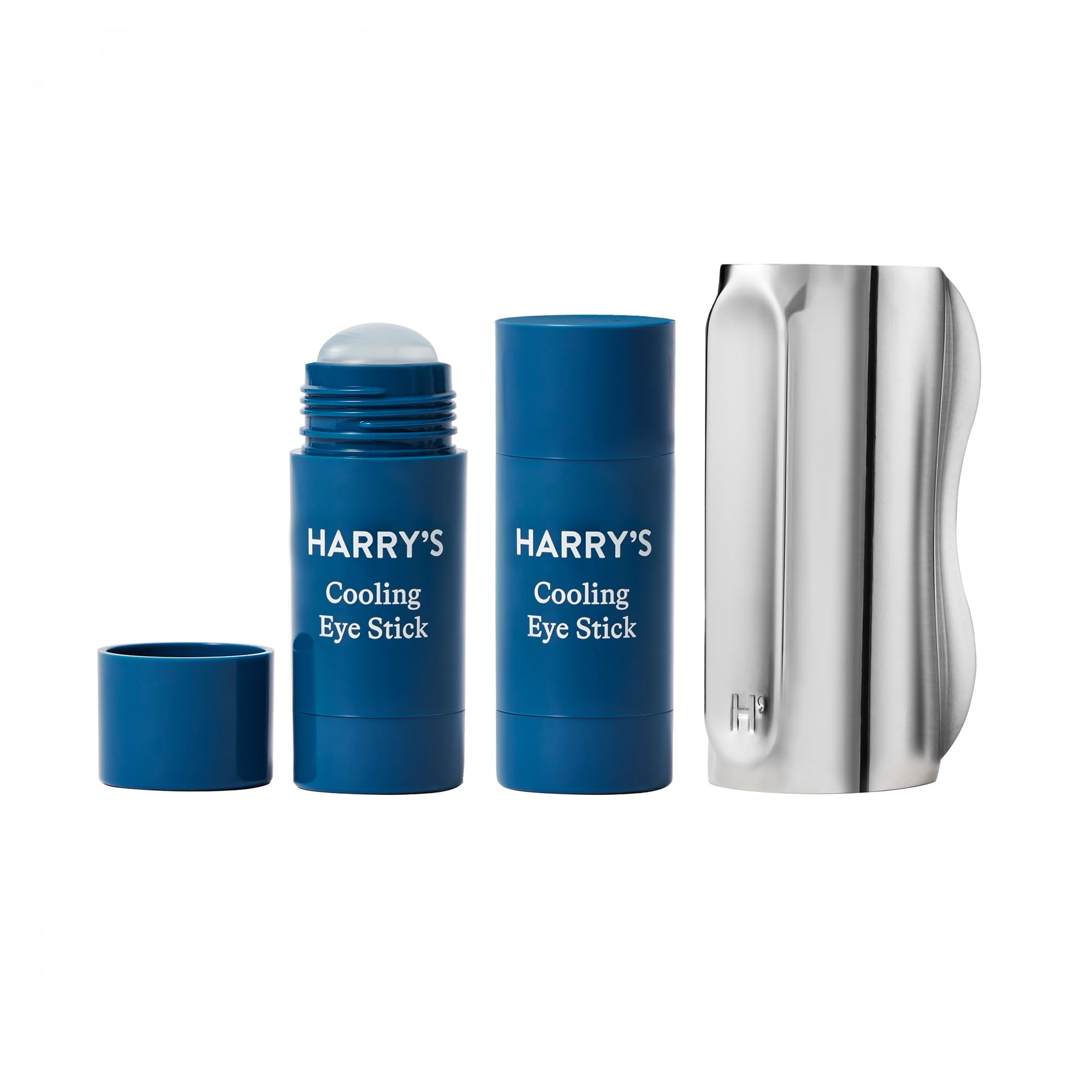 Harry's cooling eye kit front view shows full kit for depuffing