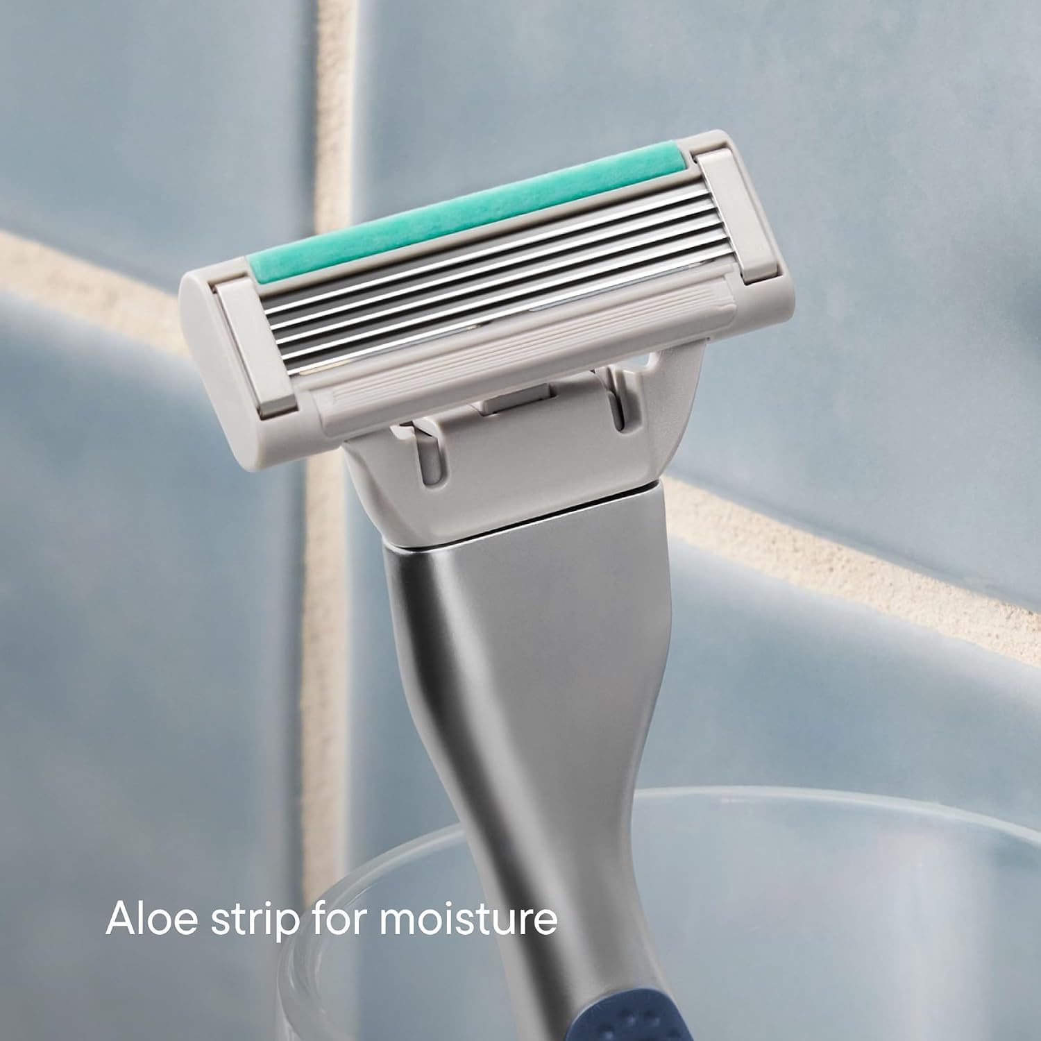 Harry's lifestyle bathroom setup displaying convenience and elevated grooming routine