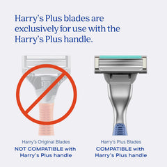 Harry's metal Onyx handle close-up showing solid weight for control