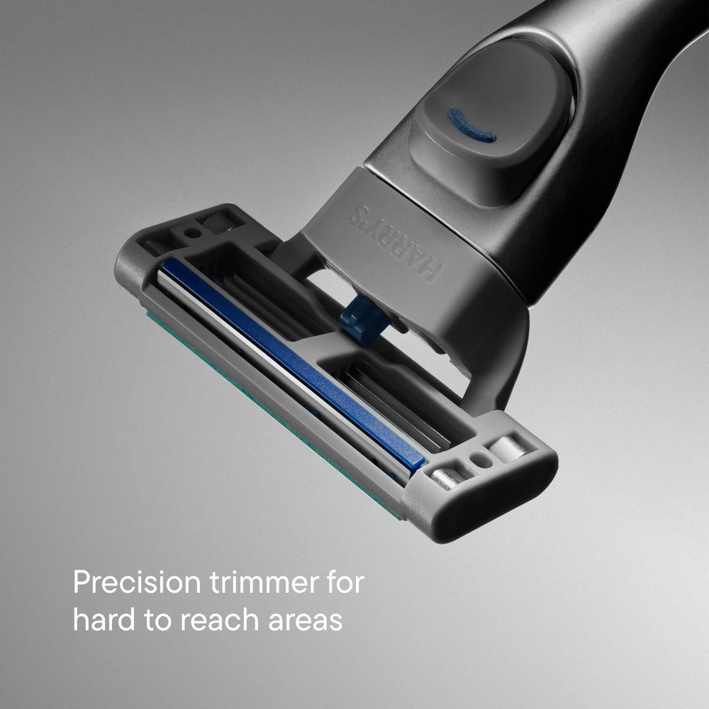 Harry's precision trimmer close-up for clean edges and sideburn control