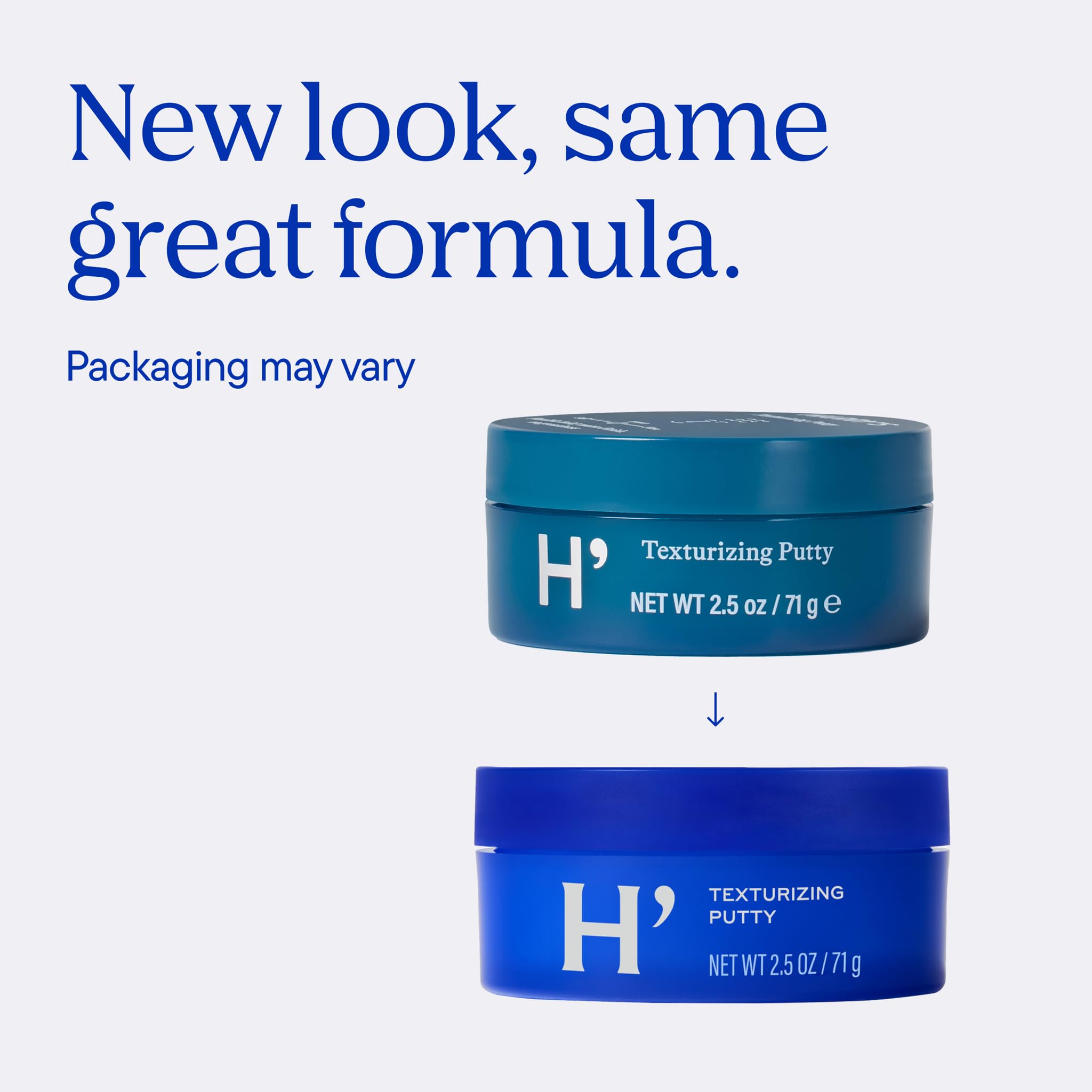 Harry's putty on bathroom shelf styled in lifestyle setting for daily grooming routine