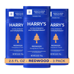 Harry's front packaging showing product and scent for confident protection
