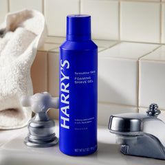 Harry's close-up of foam texture illustrating thick lather for smooth gliding