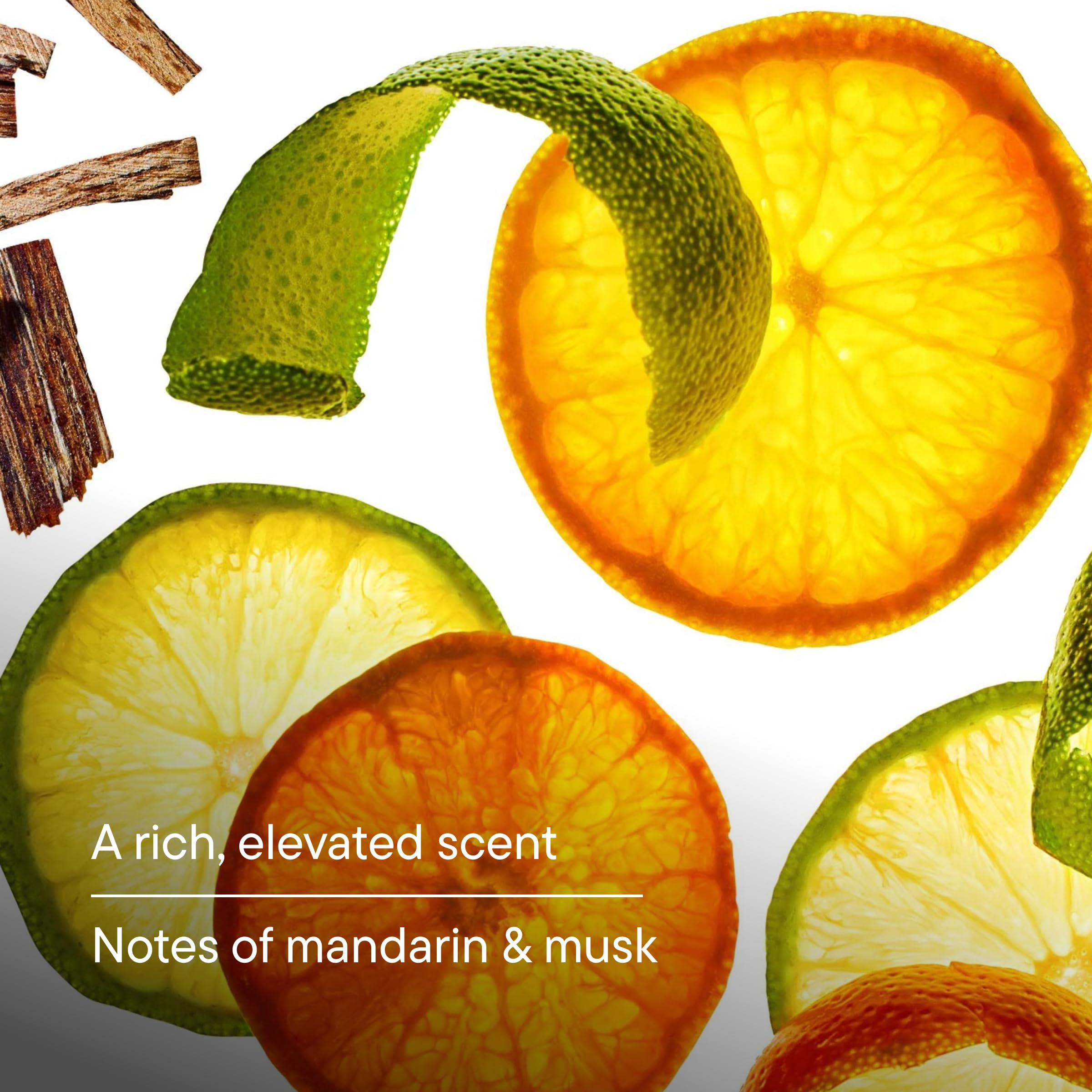 Harry's Solstice label ingredients close-up showing ginger root and jojoba oil for soothing benefit