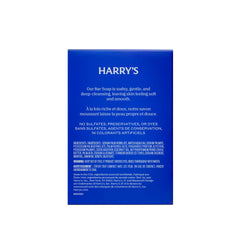 Harry's close-up of Stone bar texture highlighting creamy, rich lather potential