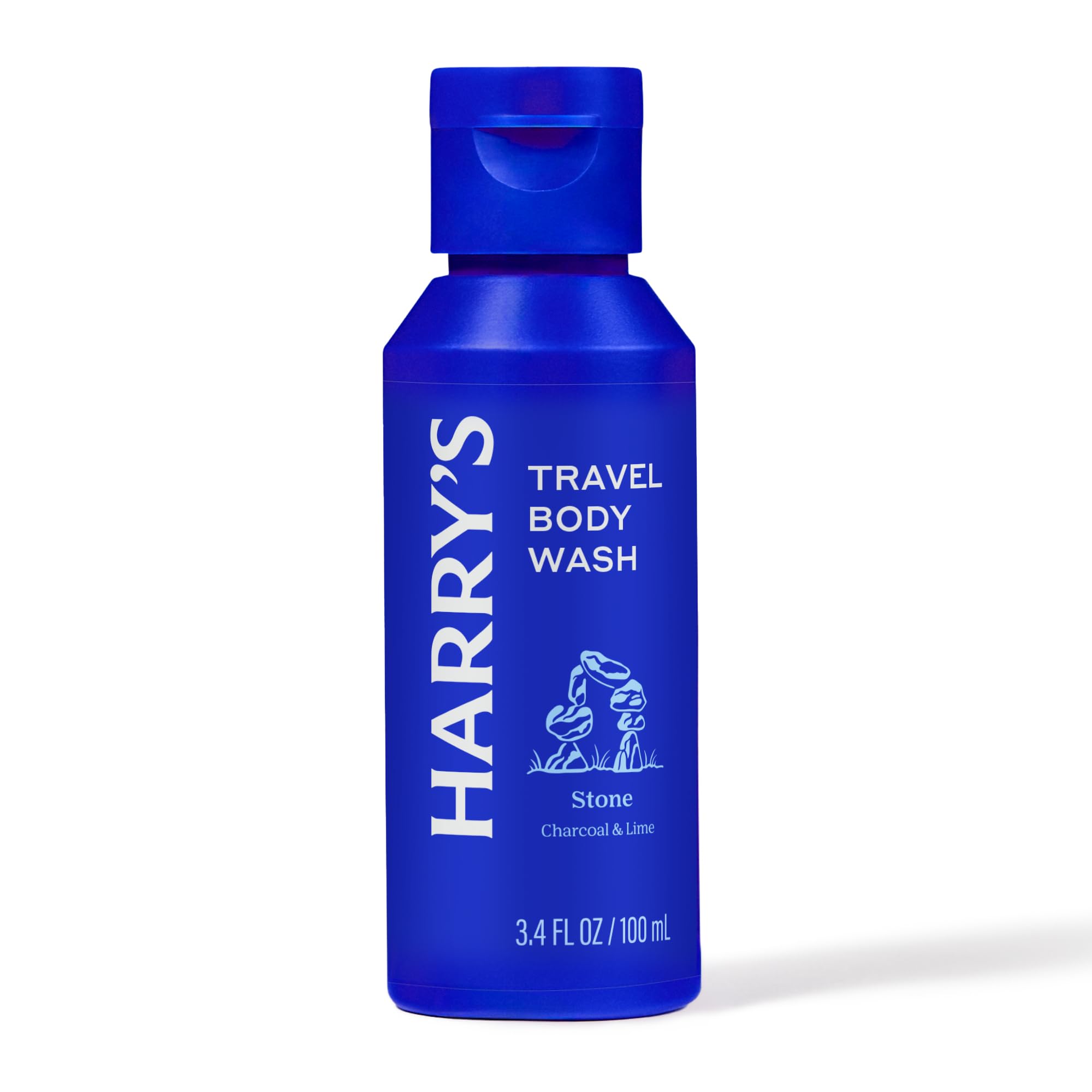 Harry's bottle with foamy lather showing rich suds and gentle cleanse