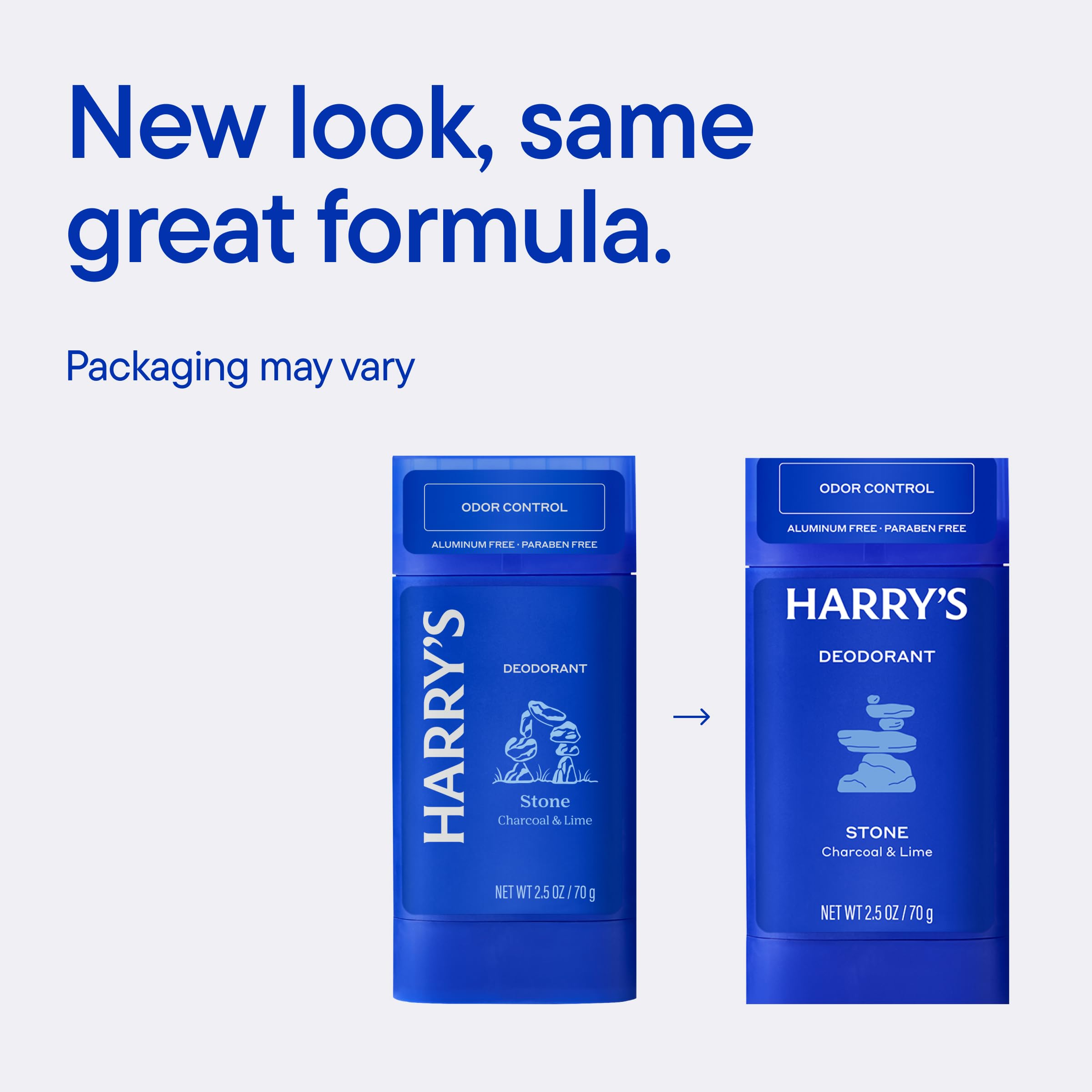 Three Harry's Stone deodorant sticks displayed for value and backup