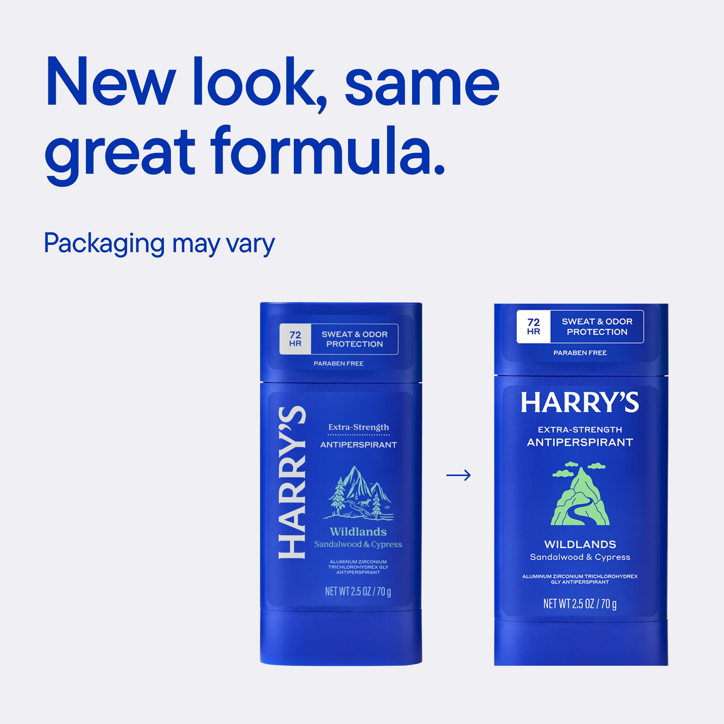 Harry's three-pack lifestyle shot showing value and ready-to-gift appeal