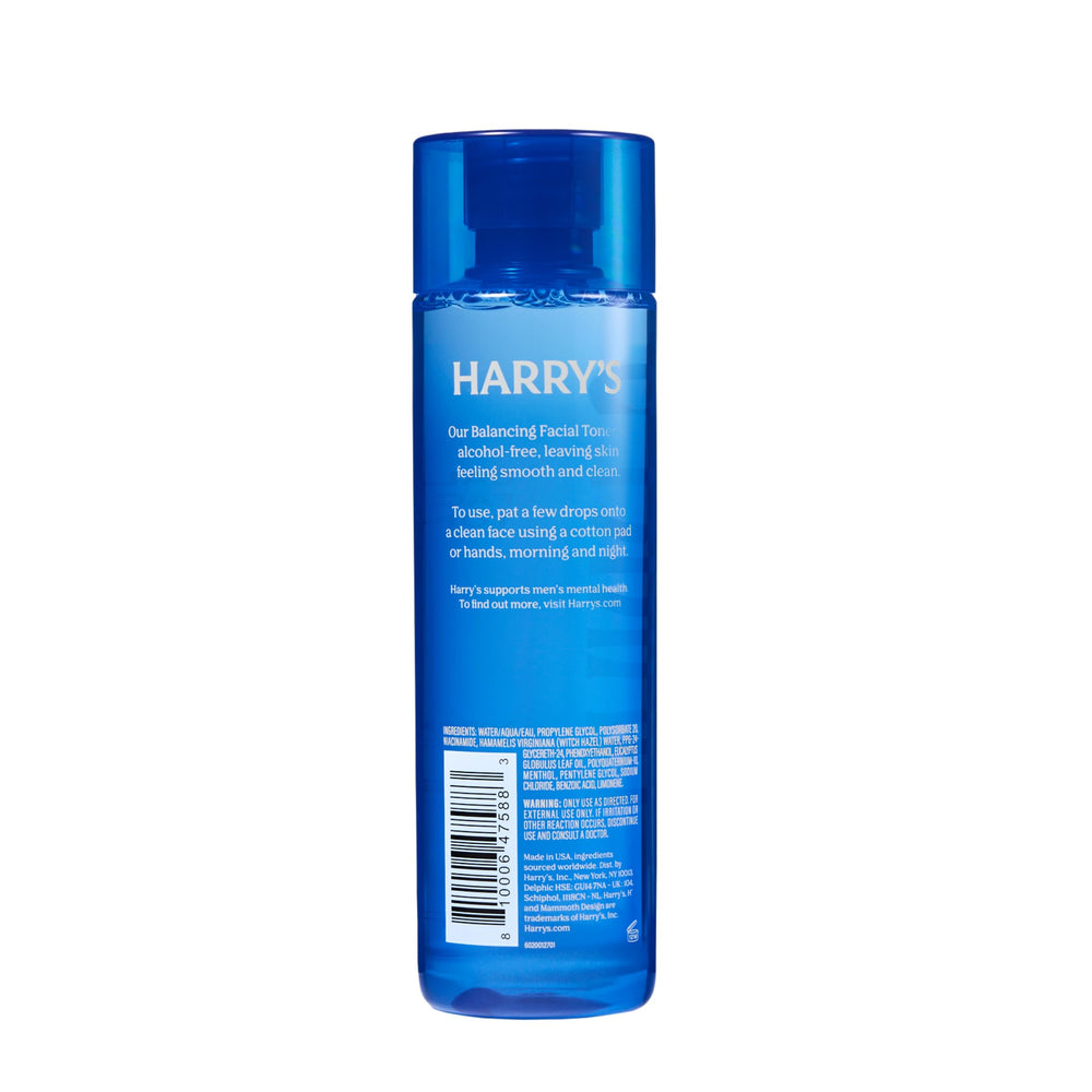 Harry's toner staged in bathroom lifestyle scene conveying refreshing feel