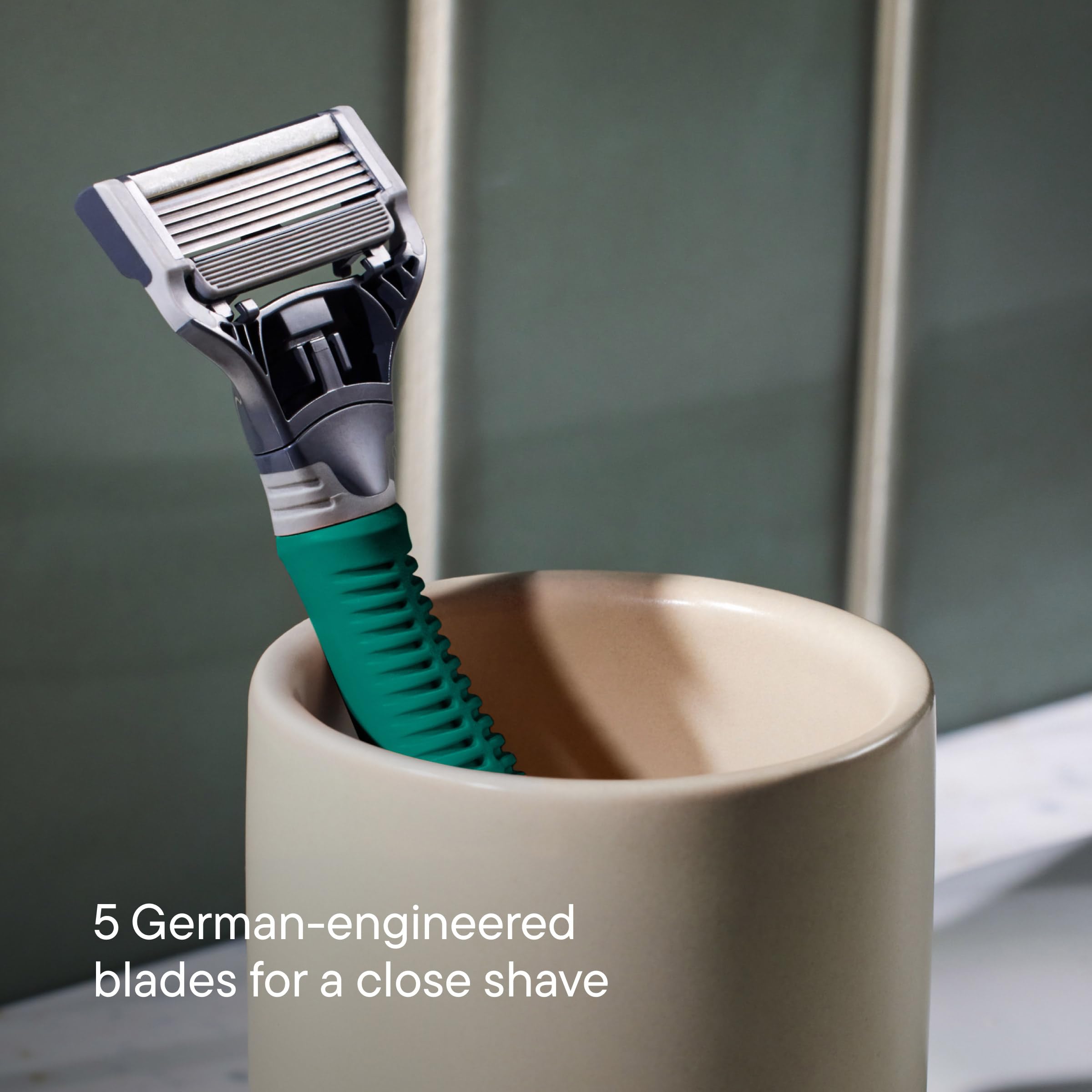 Harry's razor with travel cover packed for travel and blade protection
