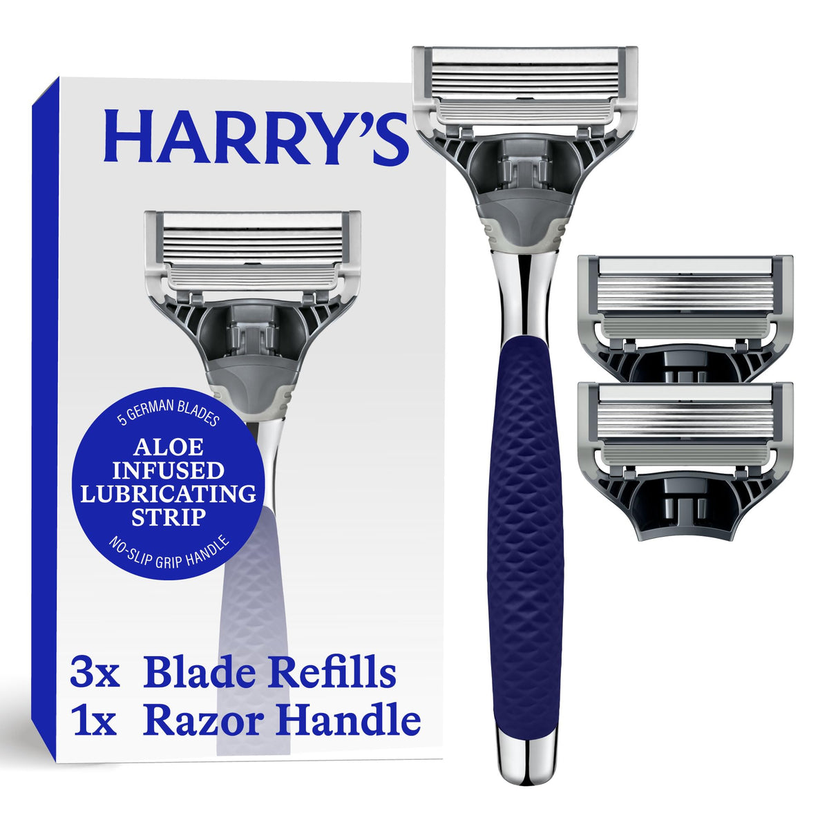 Harry's Winston handle front view showing robust design and control
