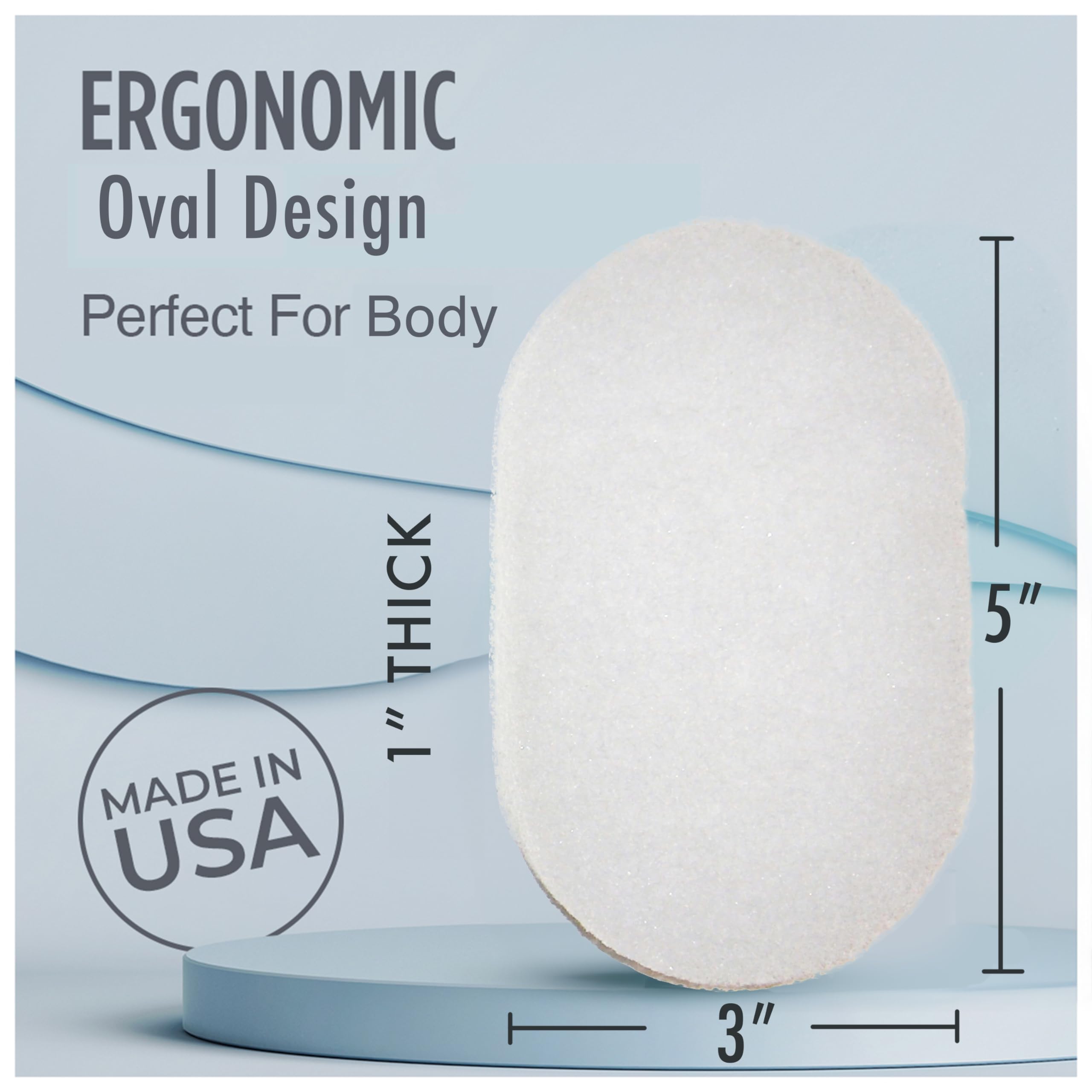 HartFelt in-shower use on back demonstrating reach and thorough cleansing
