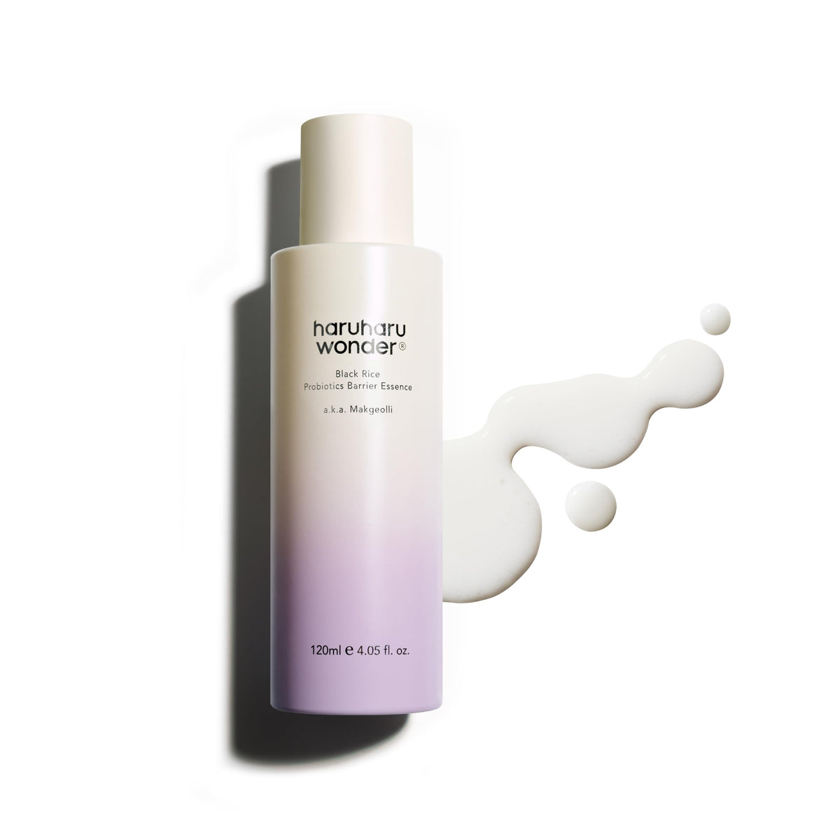 HARUHARU front bottle shot showing product and clean packaging benefits