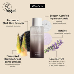 HARUHARU back label close-up highlighting ingredients and transparency