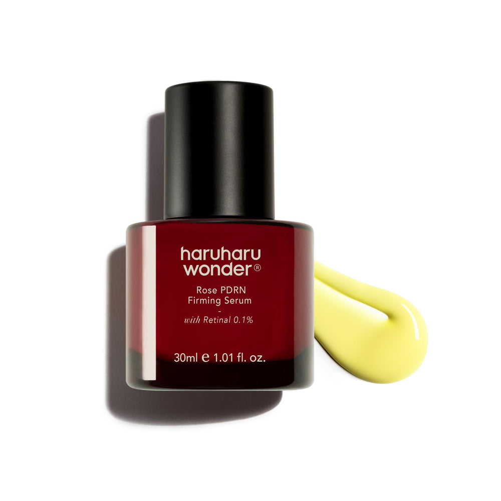 HARUHARU front bottle shot showing product and clear branding benefit of elegant nightly care
