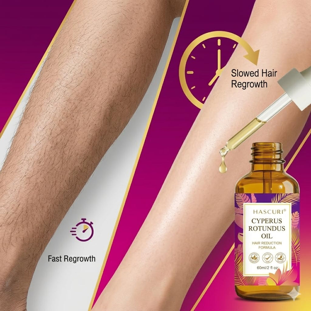 HASCURI on bathroom vanity among toiletries indicating routine-friendly daily use benefit