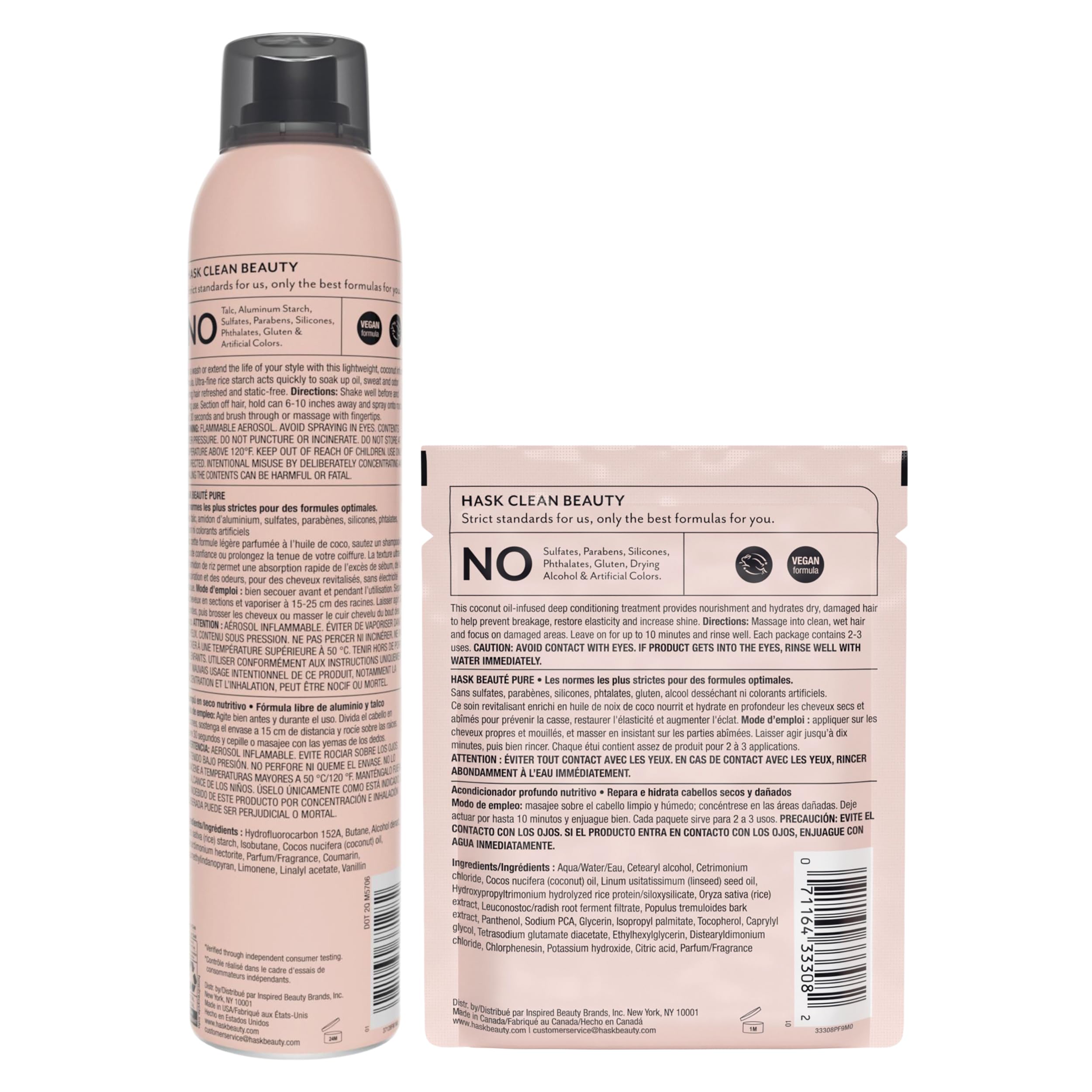 HASK kit staged on a bathroom shelf to show how it fits into everyday routines and styling