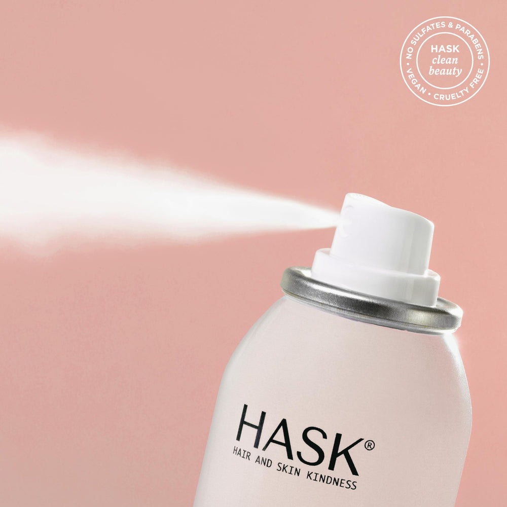 Side-by-side image showing HASK-treated roots before and after for visible volume boost